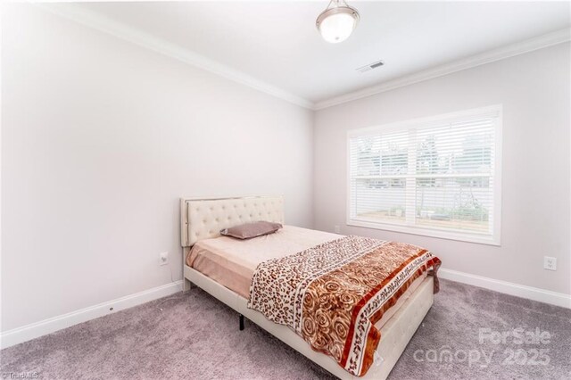 2110 Owls View Ln, Colfax, NC 27235 - carpeted bedroom with ornamental molding and baseboards