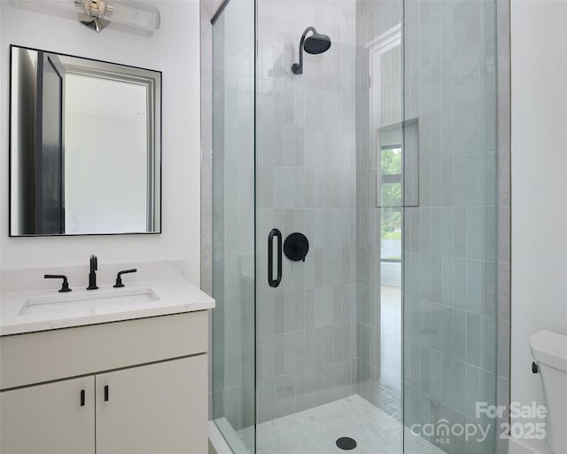 1511 Waverly Ave, Charlotte, NC 28203 - full bath with vanity and a shower stall