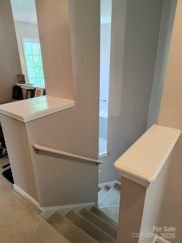 10825 Traders Ct, Davidson, NC 28036 - stairway with carpet flooring and baseboards