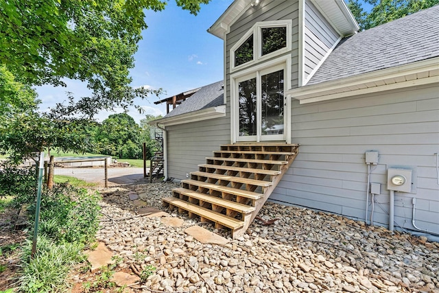3724 County Home Rd, Conover, NC 28613 - view of home's exterior featuring entry steps and roof with shingles