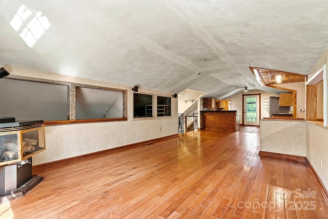 3724 County Home Rd, Conover, NC 28613 - bonus room featuring vaulted ceiling and wood finished floors