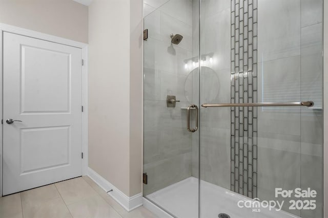 4210 Holly Cir NE, Conover, NC 28613 - bathroom with a stall shower and tile patterned flooring