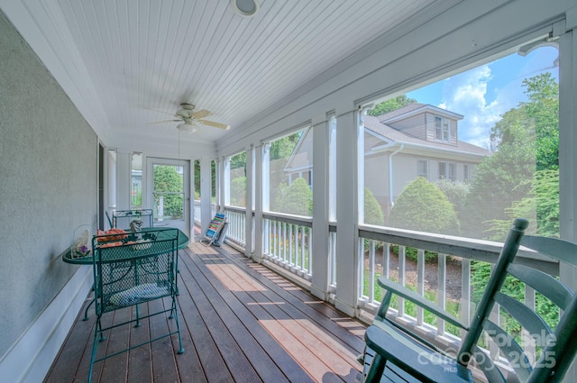 8 Creekside Way, Asheville, NC 28804 - sunroom / solarium featuring a textured wall, hardwood / wood-style flooring, and wooden ceiling