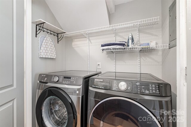 353 Whippoorwill Rd, Mooresville, NC 28117 - washroom with washer and dryer
