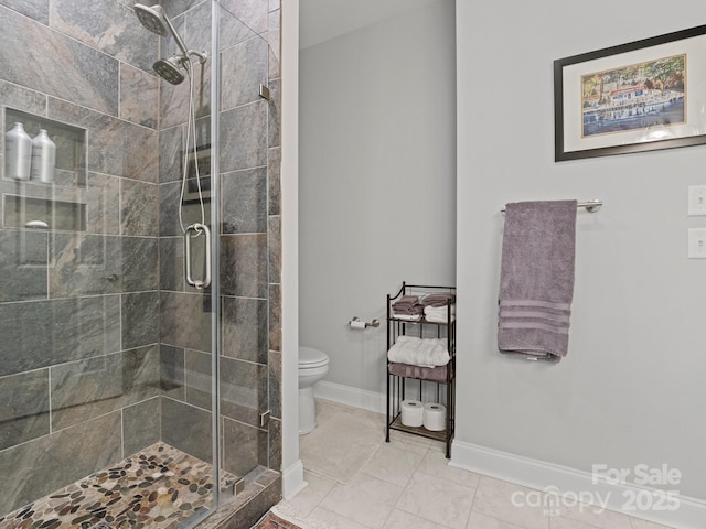 714 Bolt Rd, Lake Lure, NC 28746 - bathroom featuring a shower stall and toilet