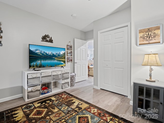714 Bolt Rd, Lake Lure, NC 28746 - living room with wood finished floors and baseboards