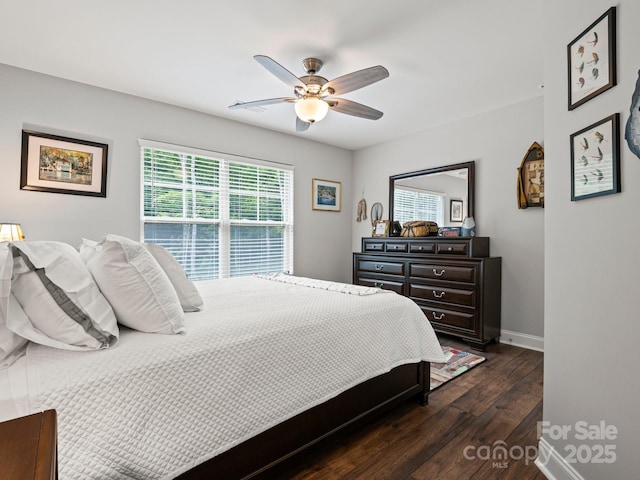 714 Bolt Rd, Lake Lure, NC 28746 - bedroom with wood finished floors and ceiling fan