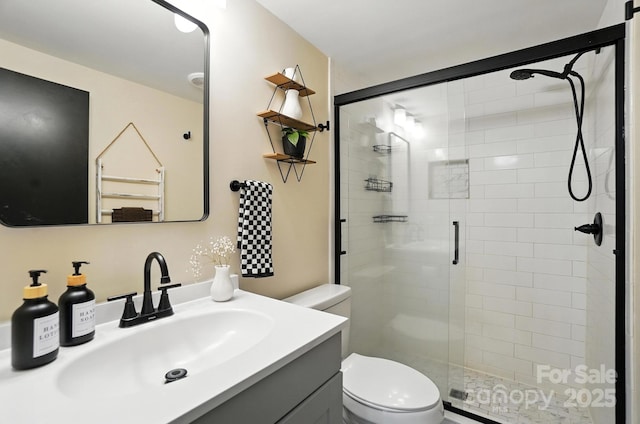 1778 N Ingleside Farm Rd, Iron Station, NC 28080 - bathroom with a stall shower and vanity
