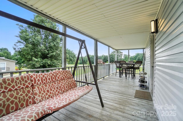 1778 N Ingleside Farm Rd, Iron Station, NC 28080 - wooden terrace featuring outdoor dining area