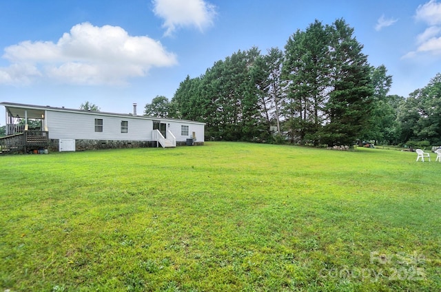 1778 N Ingleside Farm Rd, Iron Station, NC 28080 - view of grassy yard featuring entry steps