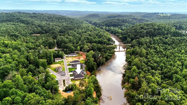 255 Eagles Lndg, Morganton, NC 28655 - bird's eye view of a heavily wooded area and a nearby body of water