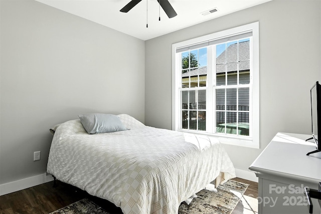 255 Eagles Lndg, Morganton, NC 28655 - bedroom with wood finished floors and ceiling fan