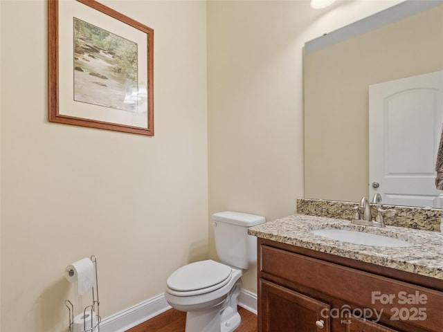 222 Fox Creek Rd, Mars Hill, NC 28754 - half bathroom with vanity and wood finished floors