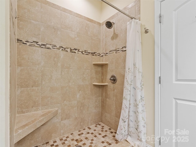 222 Fox Creek Rd, Mars Hill, NC 28754 - full bathroom with tiled shower