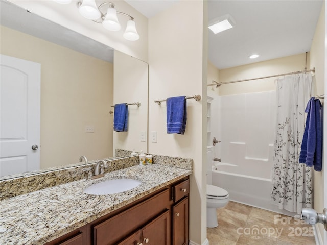 222 Fox Creek Rd, Mars Hill, NC 28754 - bathroom featuring vanity, shower / bath combo with shower curtain, and tile patterned floors