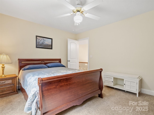 222 Fox Creek Rd, Mars Hill, NC 28754 - carpeted bedroom with ceiling fan and baseboards