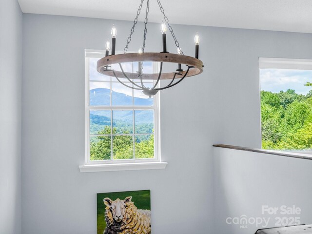198 Sugarbush Pt, Lake Lure, NC 28746 - detailed view of a chandelier