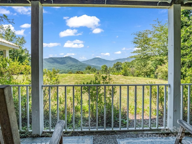 198 Sugarbush Pt, Lake Lure, NC 28746 - balcony with a mountain view