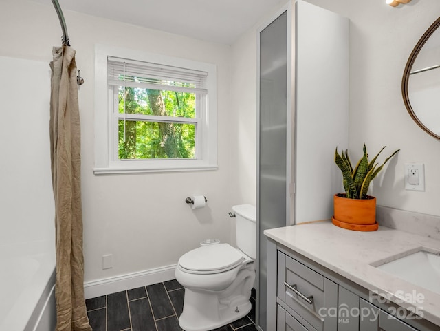 1463 Carolina Dr, Tryon, NC 28782 - bathroom featuring vanity and shower / tub combo with curtain
