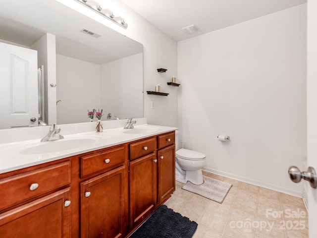 4316 Davis Meadows Dr, Charlotte, NC 28216 - full bathroom with double vanity and tile patterned flooring