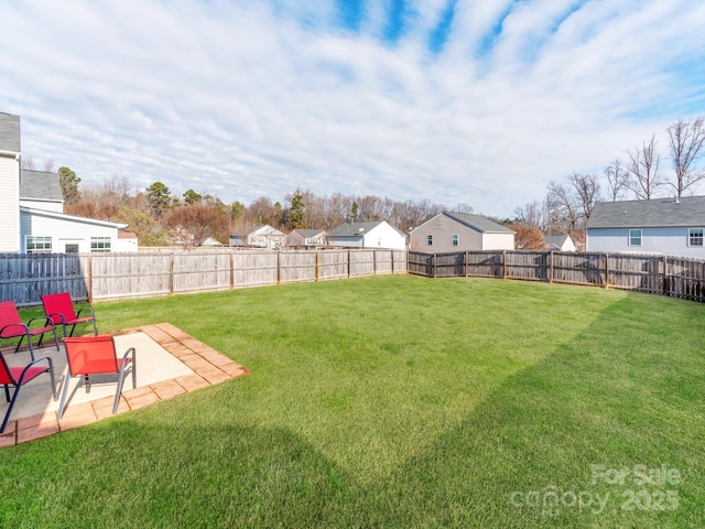 4316 Davis Meadows Dr, Charlotte, NC 28216 - fenced backyard with a patio and a residential view
