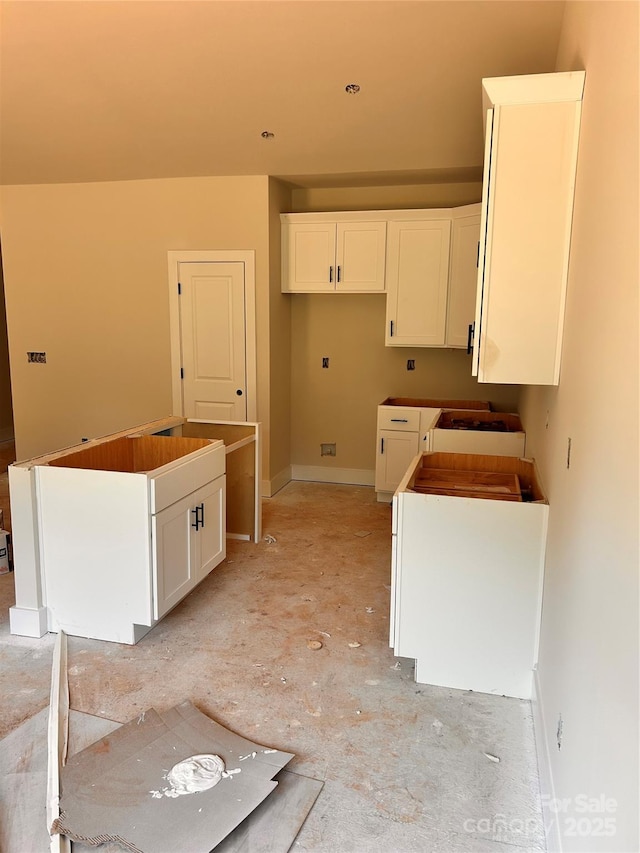 3506 14th Ave SW, Hickory, NC 28602 - kitchen featuring white cabinets and a center island