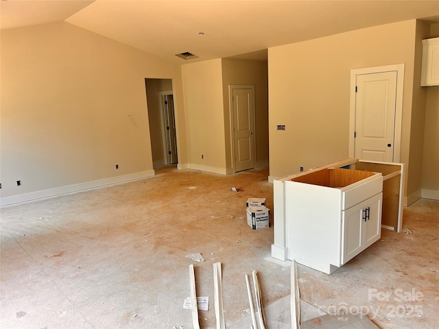 3506 14th Ave SW, Hickory, NC 28602 - unfurnished room featuring vaulted ceiling and baseboards