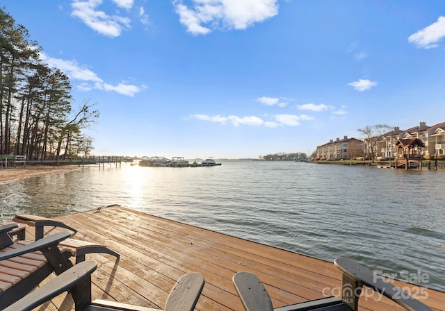17811 Half Moon Ln Unit E, Cornelius, NC 28031 - dock area with a water view