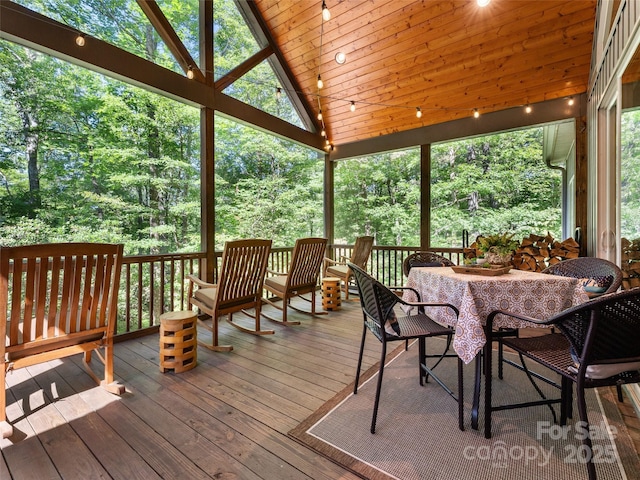 3094 Connestee Trl, Brevard, NC 28712 - deck featuring outdoor dining area