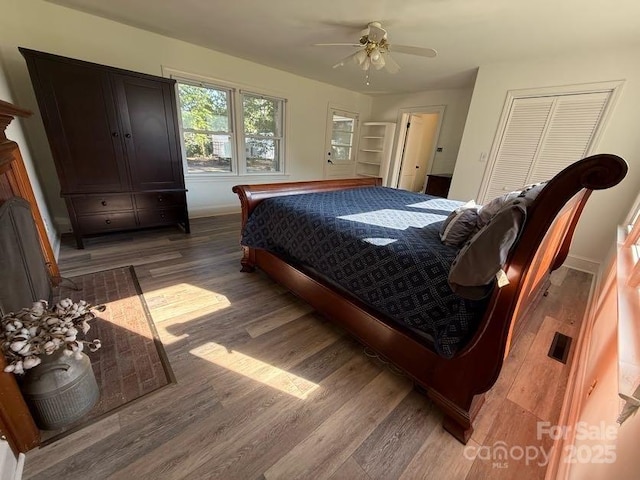 148 Barium Ln, Statesville, NC 28677 - bedroom featuring light wood-style floors and a ceiling fan