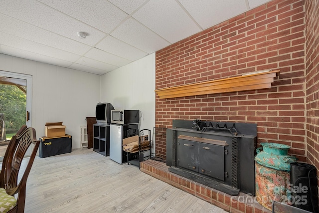 301 Rosemont Ave SE, Concord, NC 28025 - living room with wood finished floors and a drop ceiling