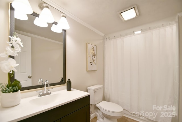80 Sumner Ave NW, Concord, NC 28027 - full bathroom featuring vanity and ornamental molding