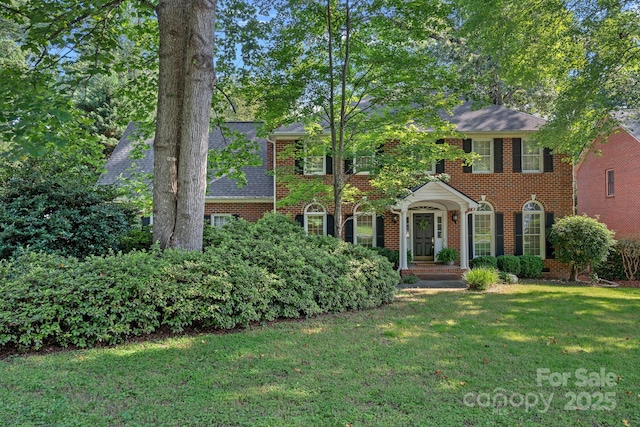 2358 Sparrow Dr, Rock Hill, SC 29732 - view of front of property featuring a front yard, brick siding, and roof with shingles