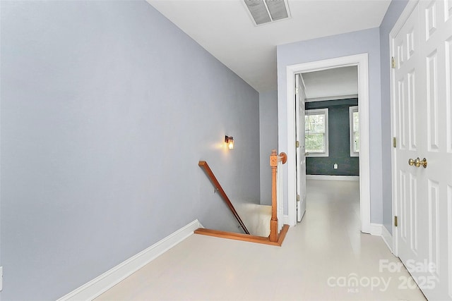 2044 Gable Way Ln, Matthews, NC 28104 - corridor with an upstairs landing and baseboards