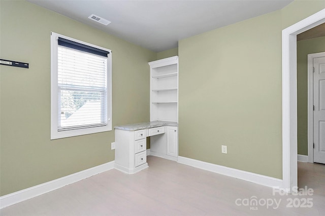 2044 Gable Way Ln, Matthews, NC 28104 - unfurnished office with baseboards and light wood-style floors