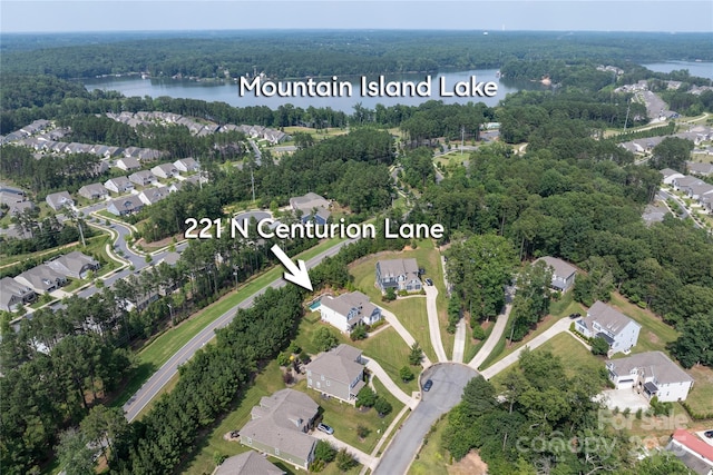 221 N Centurion Ln, Mount Holly, NC 28120 - view of property location with a large body of water and nearby suburban area