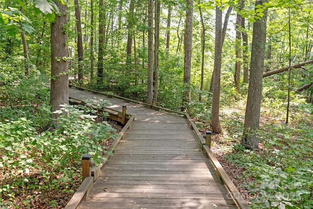 221 N Centurion Ln, Mount Holly, NC 28120 - view of property's community with a wooded view