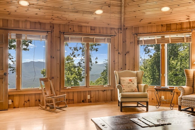 203 Laurel Ln, Little Switzerland, NC 28752 - sunroom / solarium featuring a mountain view