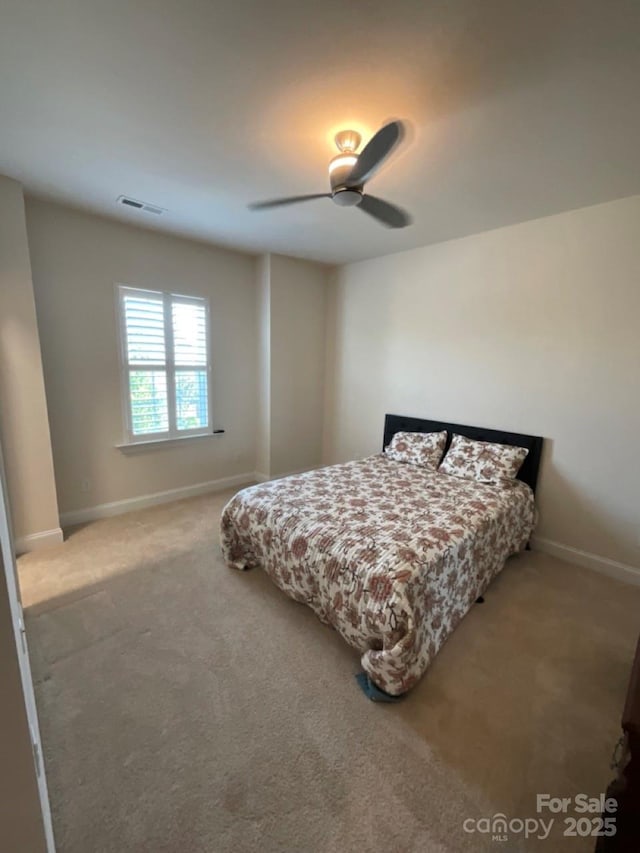 11608 Founders Park Ln, Pineville, NC 28134 - bedroom with carpet flooring and a ceiling fan