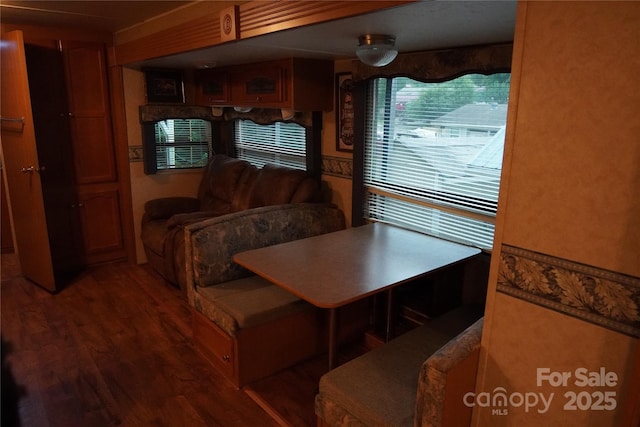 155 Holly Harbor Trl, Mount Gilead, NC 27306 - dining space with wood finished floors