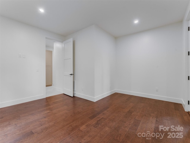 285 Poplar Crest Dr, Pisgah Forest, NC 28768 - unfurnished room with wood finished floors and recessed lighting