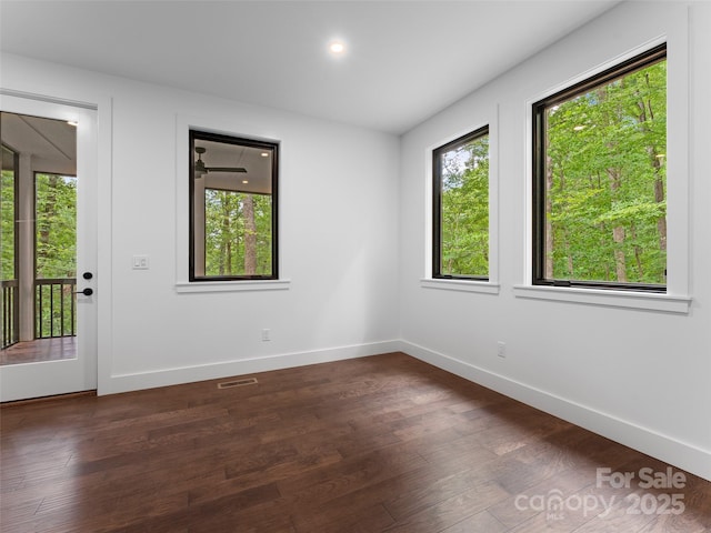 285 Poplar Crest Dr, Pisgah Forest, NC 28768 - unfurnished room featuring dark wood finished floors
