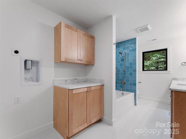 285 Poplar Crest Dr, Pisgah Forest, NC 28768 - full bath featuring vanity and shower / bathtub combination