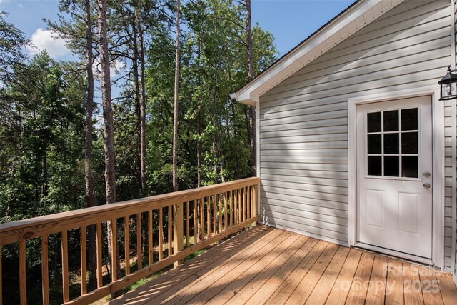 2206 Hillcrest Ave, Albemarle, NC 28001 - view of wooden deck