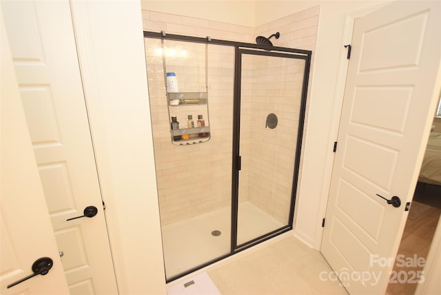 12209 Riceland Way, Midland, NC 28107 - full bath featuring a stall shower and tile patterned flooring