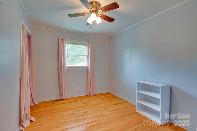 2310 Honeysuckle Pl, Lenoir, NC 28645 - spare room with light wood-style floors and a ceiling fan