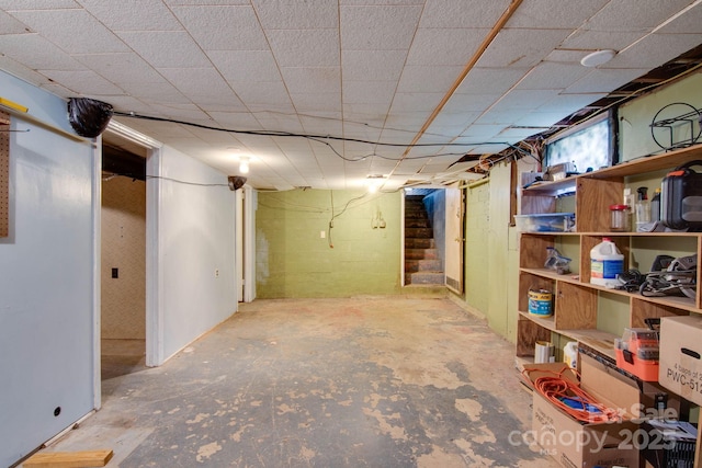 2310 Honeysuckle Pl, Lenoir, NC 28645 - basement with stairway