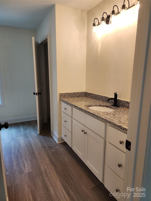 723 Taylor St, Rock Hill, SC 29730 - bathroom featuring wood finished floors and vanity
