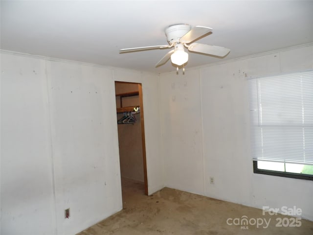1475 Ferguson Dr, Clemmons, NC 27012 - unfurnished bedroom with a ceiling fan and a closet