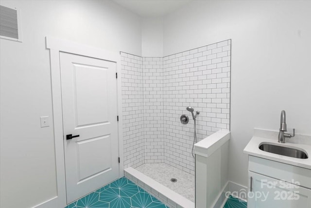 108 Augusta Ln, Shelby, NC 28150 - full bath with tiled shower and vanity
